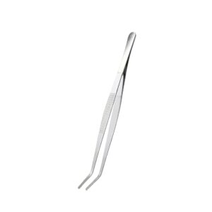 Professional Angled Stainless Steel Tweezers | High-Precision Grip