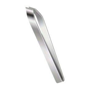 Silver Cross-Hatch Textured Tweezers | Professional High-Grip Tool
