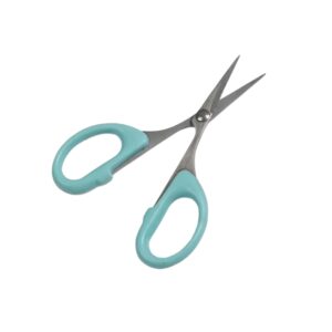Comfort-Grip Teal Detailer Scissors | Fine-Point Precision