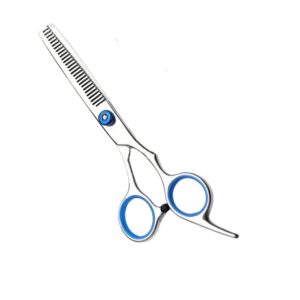 Professional Blue-Accent Thinning Shears | 30-Teeth Texturizing Scissor