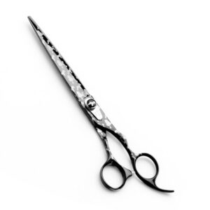 Professional Camo-Etched Onyx Hair Shears | Paper Coded Barber Scissors