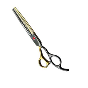Elite Artisan Two-Tone Chunking Shears | Professional 18-Teeth Texturizer