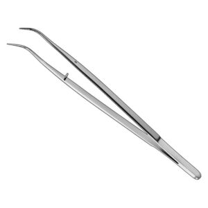 Professional Angled Precision Tweezers | Technical Stainless Steel Detailer