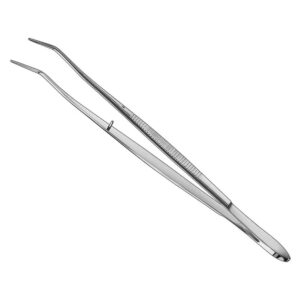 Professional Angled Precision Tweezers | Technical Stainless Steel Detailer