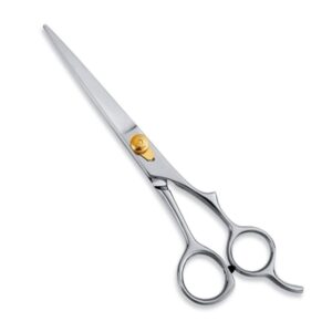 Professional 6.5" High-Polish Hair Shears | Gold Teardrop Tension Dial