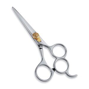 Elite Triple-Ring Hair Shears | Jeweled Gold Tension Precision Scissors