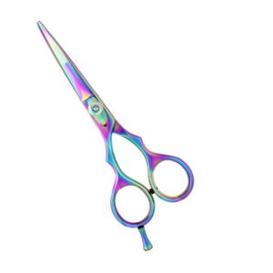 Pastel Rainbow Titanium Hair Shears | Iridescent 6.5" Salon Scissors