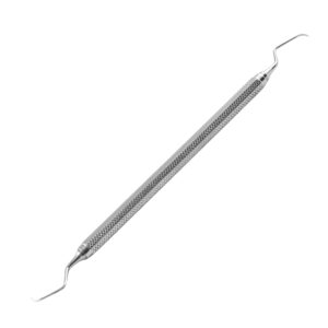 Professional Single-Ended Dental Explorer - Surgical Grade Stainless Steel Diagnostic Curved Probe
