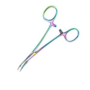 Rainbow Plasma Needle Holder Curved | Multi-Color Surgical Steel 324