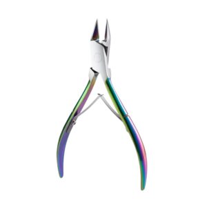 Spectrum Iridescent Precision Nipper | Rainbow Titanium Shifting Grooming Tool