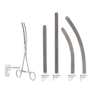 Kocher Atraumatic Intestinal Clamps (Straight & Curved)