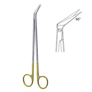 Potts-Smith Nasal Scissors – 7" Angled 65° Tungsten Carbide ENT Scissors