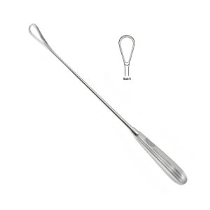 Heaney Uterine Curette - Serrated Sharp Loop (Size 6)
