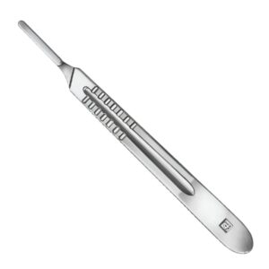 Scalpel Blade Handle No. 4 - Surgical Grade Vertical Grip Stainless Steel