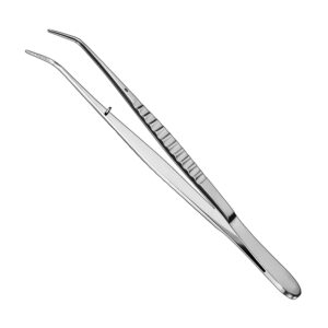 Meriam Dental Forceps – 6" Angled Stainless Steel Diagnostic Tweezers