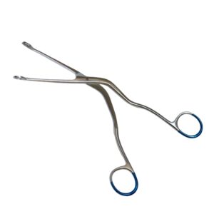 Professional Hartmann Ear Polypus Forceps - Surgical Grade Stainless Steel ENT Instrument with Blue Coated Rings