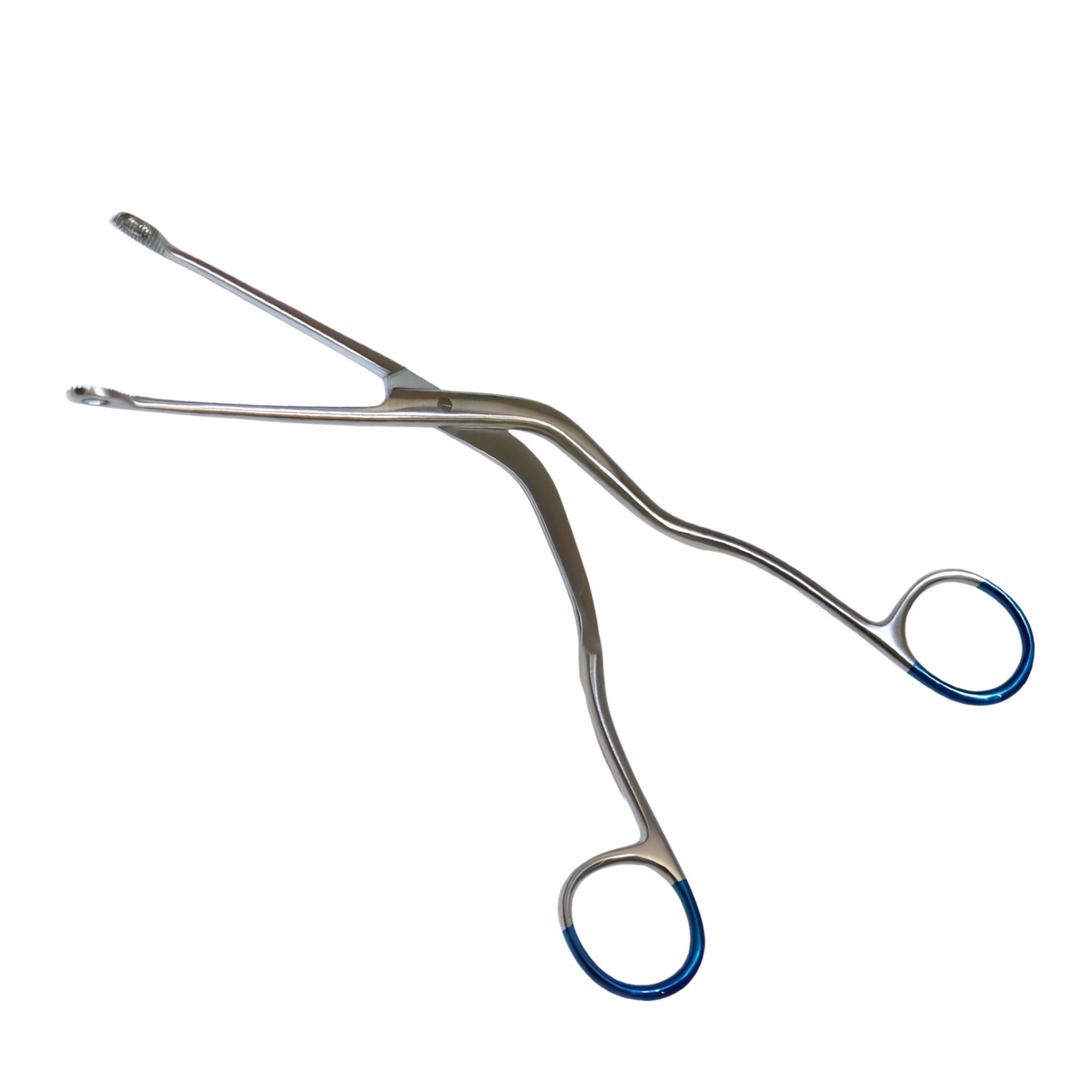 Professional Hartmann Ear Polypus Forceps - Surgical Grade Stainless Steel ENT Instrument with Blue Coated Rings